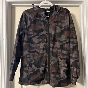 Maurices Camo Hooded Windbreaker